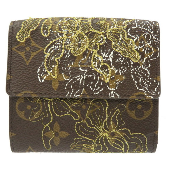 LOUIS VUITTON Monogram Dantel Portofeuil Elise M95395 W Hook Bi-Fold Wallet 0221 - Picture 2 of 7